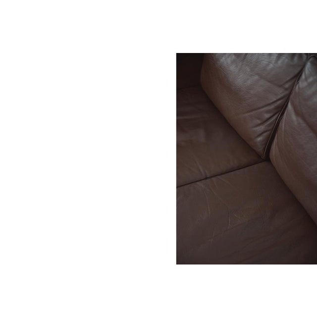 Set of Vintage Scandinavian Leather Sofas, 1970s For Sale - Image 15 of 18