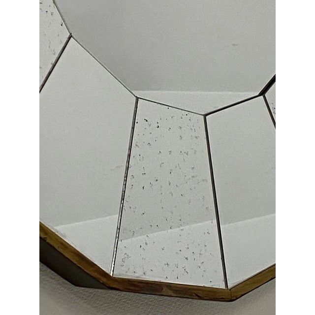 Mid-Century Modern Scalloped Round Mirror For Sale - Image 4 of 11