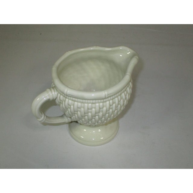 White Raymond Waites Empire Porcelain Sugar and Creamer For Sale - Image 8 of 9