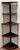 Traditional English Regency Brass Mounted Mahogany 5-Tier Corner Shelf, Attributed Gillows For Sale - Image 3 of 7