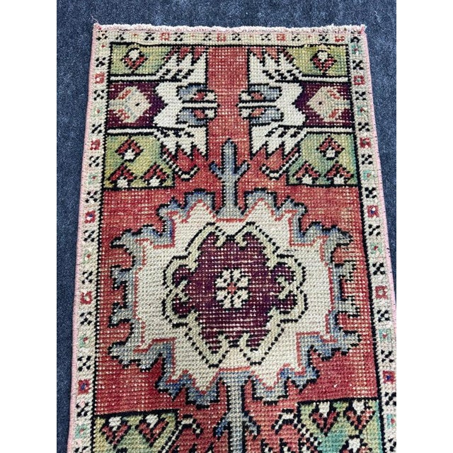 Turkish Yastik Rug 1'5" x 2'11" For Sale - Image 4 of 5