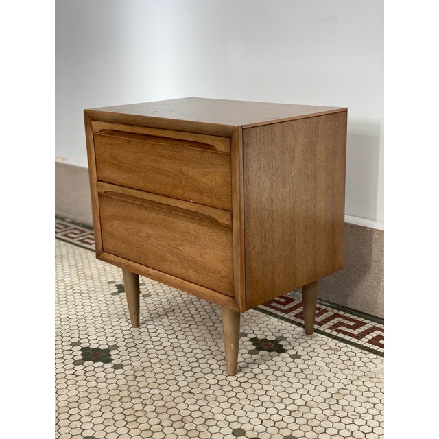 vintage mid century nightstand
