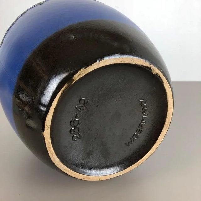 Large Pottery Fat Lava Multicolor 286-42 Vase Made from Scheurich, 1970s For Sale - Image 12 of 14