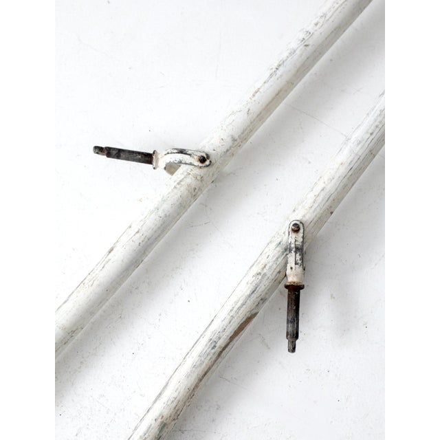 Vintage Painted Wooden Oars Pair For Sale - Image 6 of 12