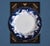 Cobalt Blue White Porcelain Decorative Plate With Orchids French Colonial Signed Yumi Katsura For Sale - Image 9 of 10