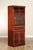 High Quality American Made Vintage Inlaid Mahogany Display Cabinet or Secretary Bookcase with Pair of Glazed Cabinet Doors...