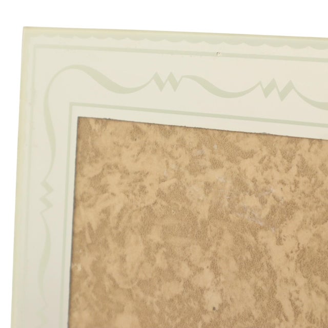 Pink Large Art Deco Marble Photo Frame with Greyhound, 1930s For Sale - Image 8 of 17