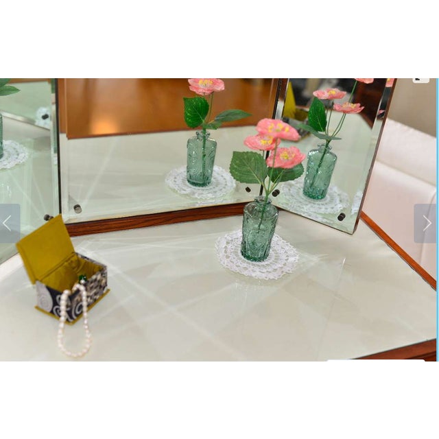 Art Nouveau Dressing Table with Three-Part Mirror, 1920s For Sale - Image 4 of 15