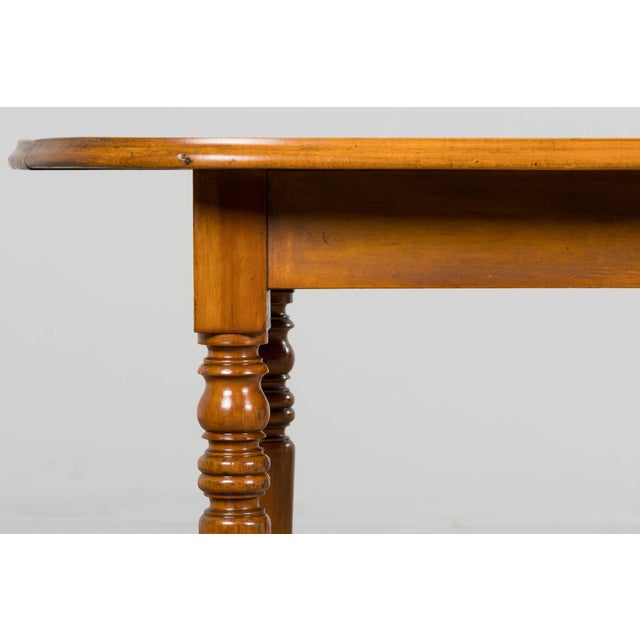 French Provincial Fruitwood Farmhouse Dining Table For Sale - Image 4 of 16