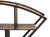 Wood Large Size Chinese Dark Brown Fan Shape Display Curio Stand Easel For Sale - Image 7 of 12