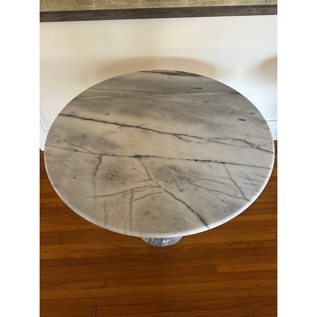 1960s Vintage Italian Carrara Marble Bistro Tables For Sale - Image 5 of 8