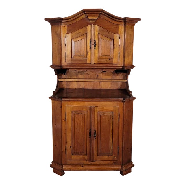 Small Sideboard with Two Mountain Bodies in Fir, 1890s For Sale