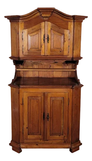 Small Sideboard with Two Mountain Bodies in Fir, 1890s