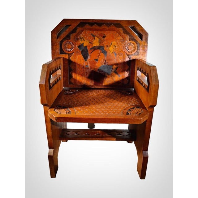 Art Deco Armchair by Paul Fouillen, 1930s For Sale - Image 6 of 14