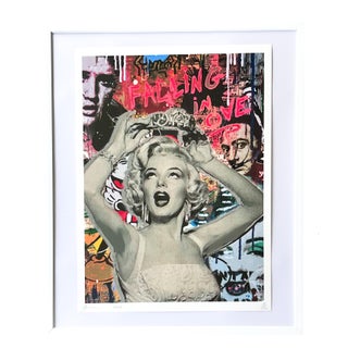 DeathNYC - Marylin Monroe - Falling in Love - Elvis Dali Mickey Graffiti - Limited Hand Signed and Numbered For Sale