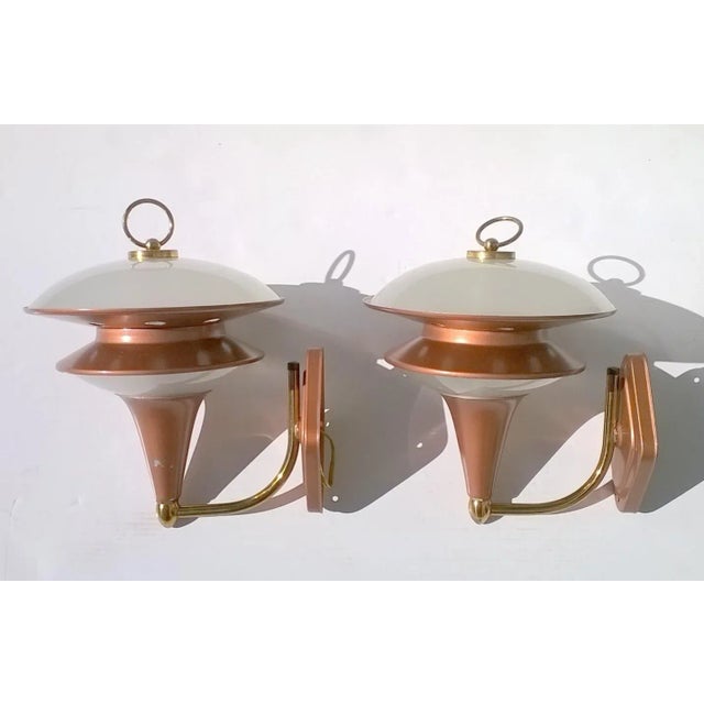 Italian Glass Sconces, 1960s, Set of 2 For Sale - Image 6 of 6