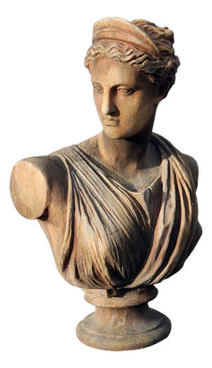 After Leochares, Diana of Versailles, 20th Century, Terracotta