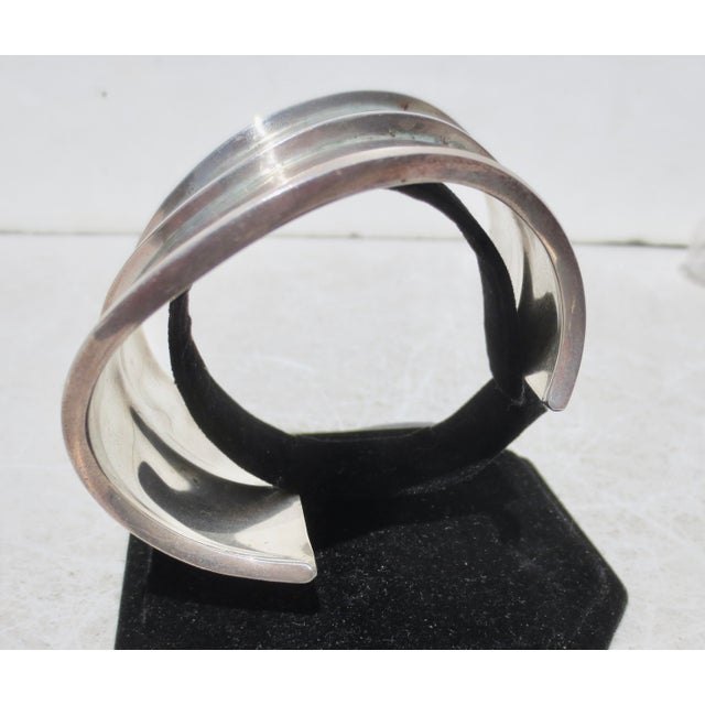 Late 20th Century Sterling Silver Cuff by Bartels For Sale - Image 5 of 6