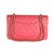 Chanel Dark Pink Quilted Caviar Medium Classic Double Flap Bag For Sale - Image 4 of 8