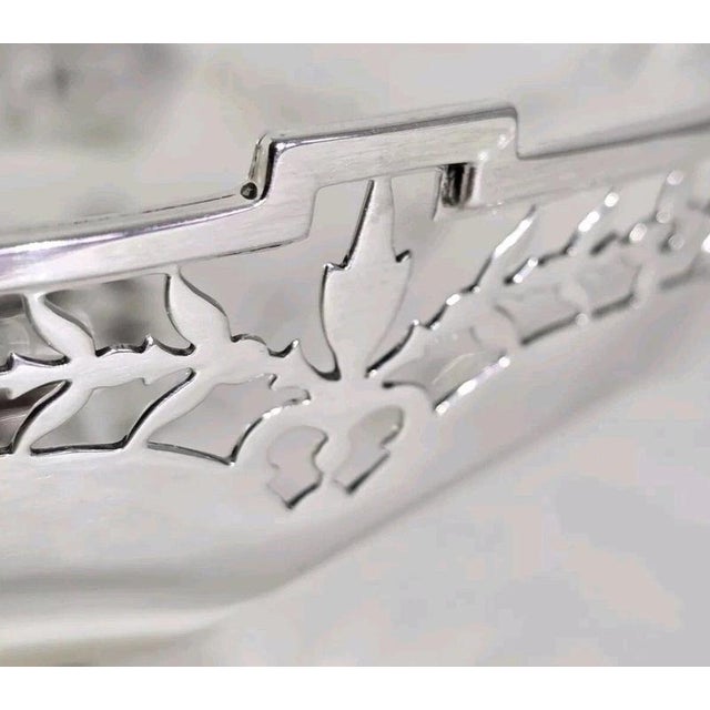 Antique Art Deco Sterling Silver Compotier from Adie Brothers, Birmingham, 1927 For Sale - Image 12 of 17