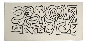 Leszek Rózga, Tingel-Tangel II, Mixed Media Drawing, 2001