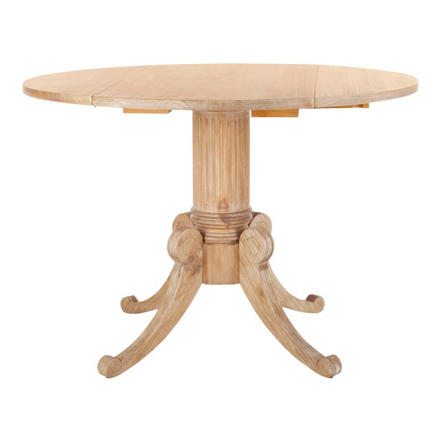 Drop Leaf Dining Table in Rustic Natural For Sale