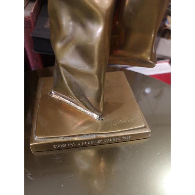 Gold Fernandez Arman, Tubes Sculpture, 1990s, Bronze For Sale - Image 8 of 18