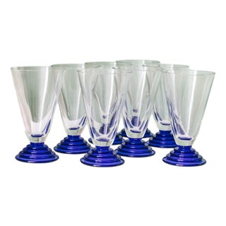Postmodern Glasses, 1980s, Set of 8 For Sale