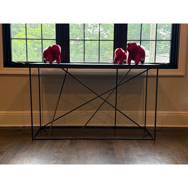 Wood Michael Dawkins Console Table For Sale - Image 7 of 10
