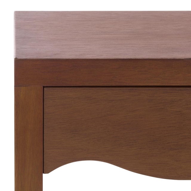 Spritely Home Kannie 1 Drawer Accent Table in Dark Oak For Sale - Image 4 of 7