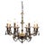 Palace 8 Lights Suspension Lamp in Gold Plate and Crystal by Aggiolight For Sale - Image 6 of 6