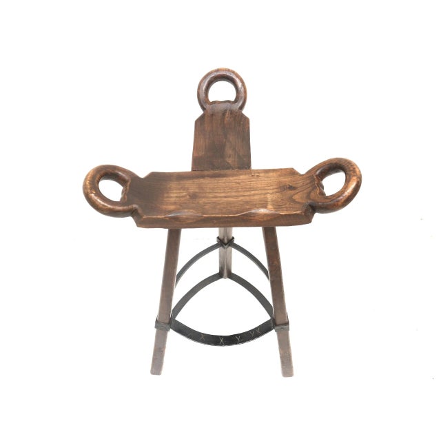 Vintage Spanish Brutalist Marbella Stools from Confonorm, 1970s, Set of 5, in Good conditions. Designed 1970 to 1979 I...