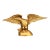 Antique Gold Metal American Eagle Sculpture For Sale