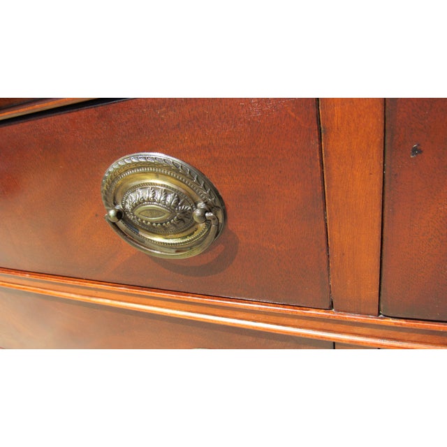 Brown 1940s Bernhardt Sideboard Buffet Mahogany Vintage Designer For Sale - Image 8 of 14