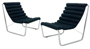 Vintage Bauhaus Boudins Lounge Chair by Michel Boyer, France, 1970s