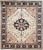Vintage Persian Heriz Handmade Ivory Medallion Wool Rug For Sale - Image 9 of 9