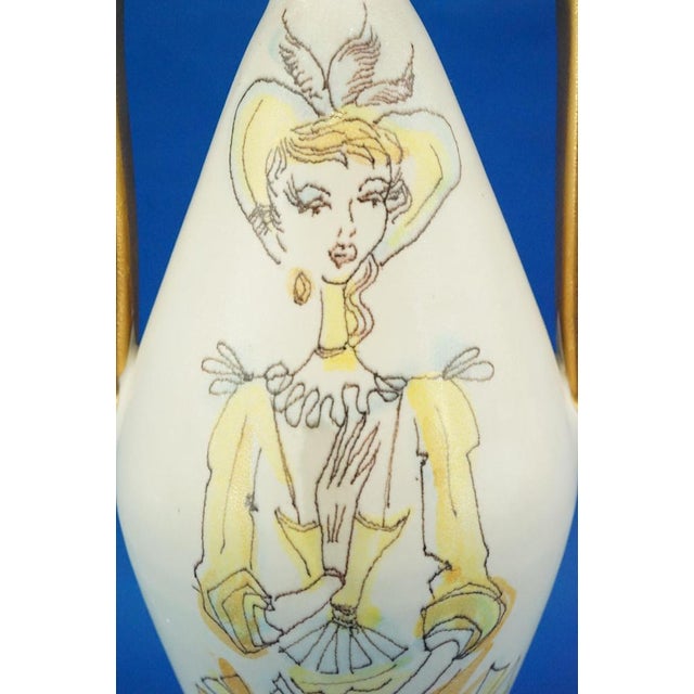 Vintage Ceramic Vase by Domenico Rambelli for Miramare, Italy, 1950s For Sale - Image 15 of 18