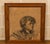 Important Charcoal Drawing on Paper Portrait of a Woman with a Glass Signed and Dated 1947, 1920s, Charcoal For Sale - Image 6 of 6