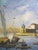 1970s 1970s Merchant in Venice Gondola Ride Signed Harris Oil on Canvas For Sale - Image 5 of 18