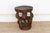 Handcarved Semi-Abstract Painted African Stool For Sale - Image 4 of 9
