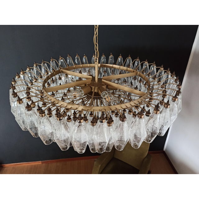 Antique Murano Glass Chandelier, 1990 For Sale - Image 14 of 18