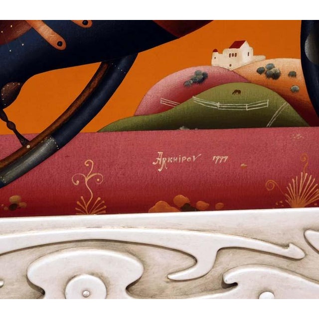 1990s Anton Arkhipov "Voyage" Hand Signed Custom Frame by the Artist Bicycle For Sale - Image 5 of 5