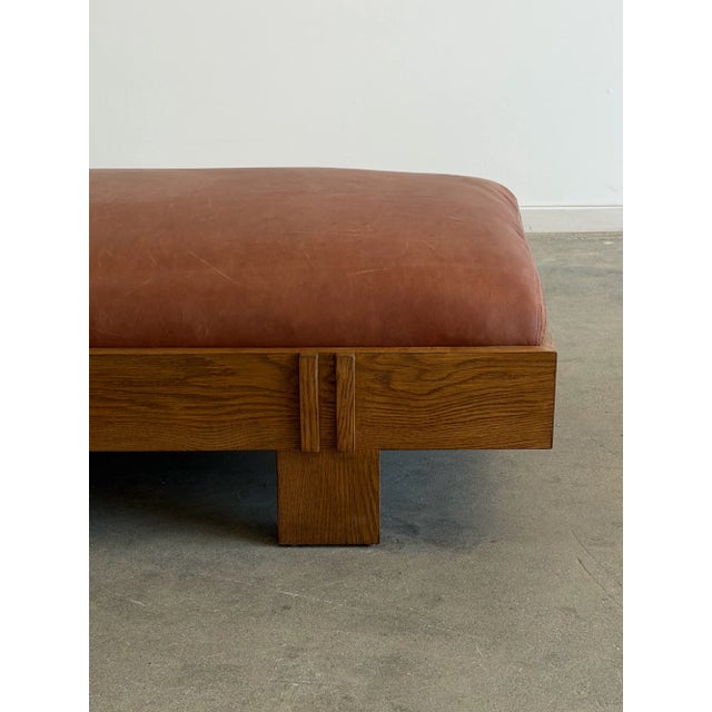 Madura Daybed in Sienna Leather For Sale - Image 10 of 18