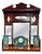 Large Antique Edwardian Wall Mirror with Backboards, 1905 For Sale
