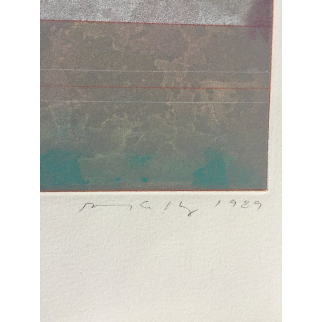 Robert Kelly "Asana II " Original Contemporary Abstract Lithograph For Sale - Image 4 of 10
