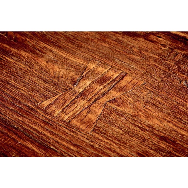 Brutalist solid oak dining room set consisting of 5 chairs and a matching dining table by de puydt de puydt was a belgian...