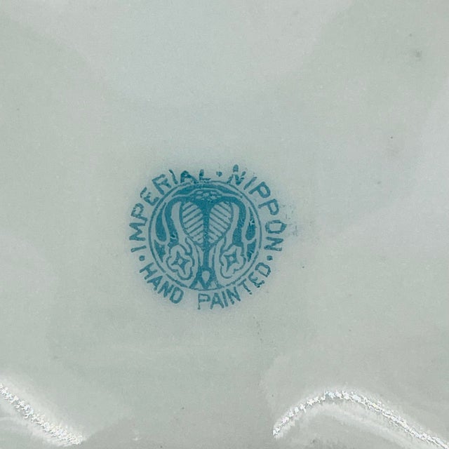 Antique Imperial Nippon Gold Trimmed Cherry Blossom Vase For Sale - Image 11 of 11