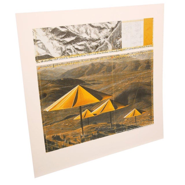 Experience the iconic vision of Christo and Jeanne-Claude with The Umbrellas, a striking art print on heavy paper. This...