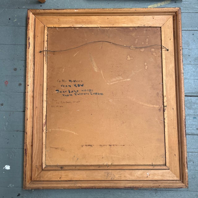 1930’s Modernist Forest Landscape Painting “Bear Lake Woods” For Sale In Philadelphia - Image 6 of 6