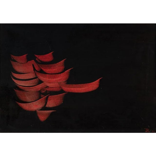 Claudio Cazzola, Modern Abstract Composition, 1972, Acrylic on Canvas For Sale - Image 11 of 11